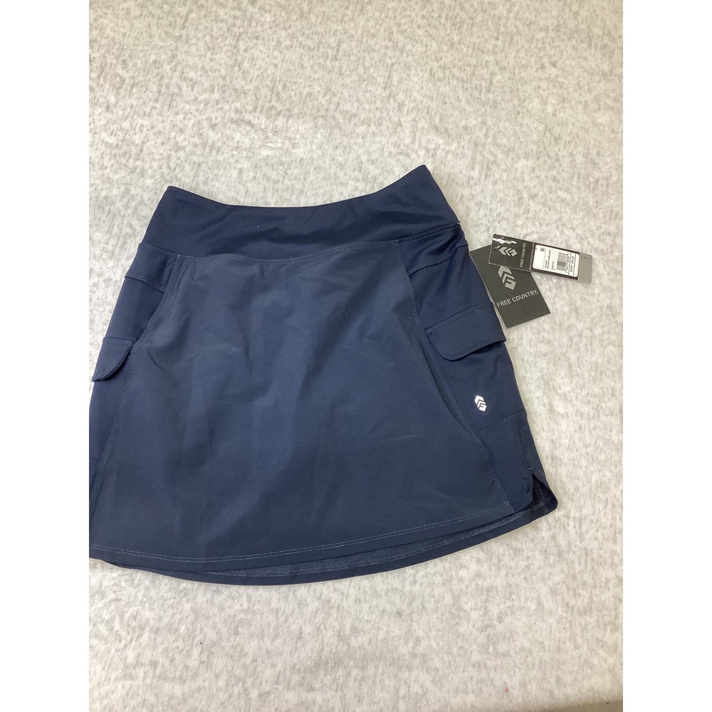 Free Country Explore Hybrid Skort Charcoal Athletic Cargo Pockets S New
